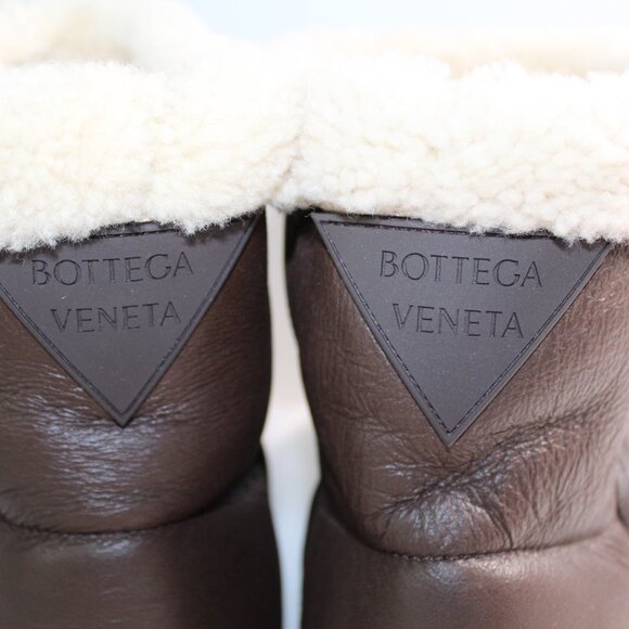 NWOB Bottega Veneta Genuine Shearling Bootie Boots 42 - Picture 6 of 9